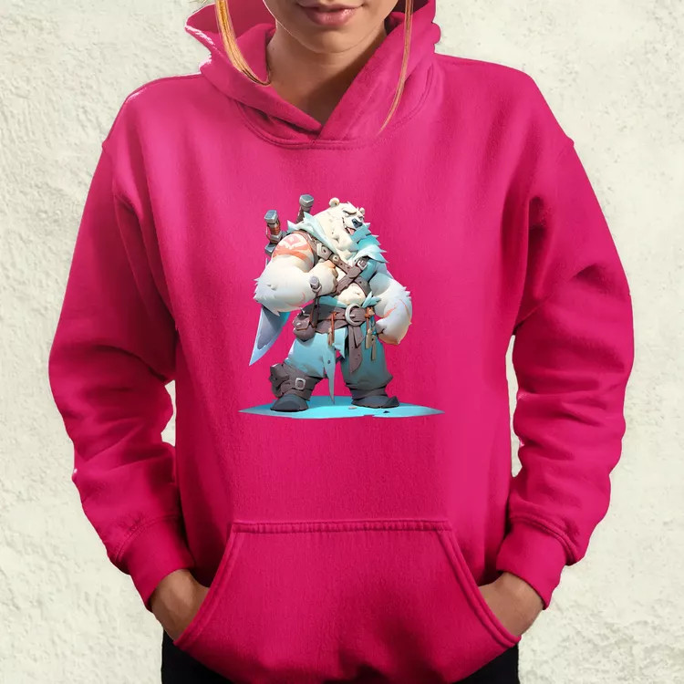 Chibi szamuráj jegesmedve v1 női pulóver