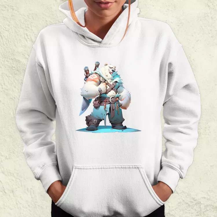 Chibi szamuráj jegesmedve v1 női pulóver