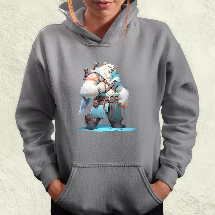 Chibi szamuráj jegesmedve v1 női pulóver