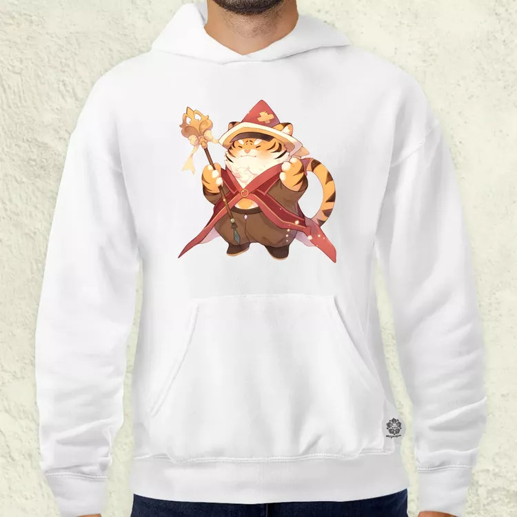 Chibi tigris varázsló v3 férfi pulóver