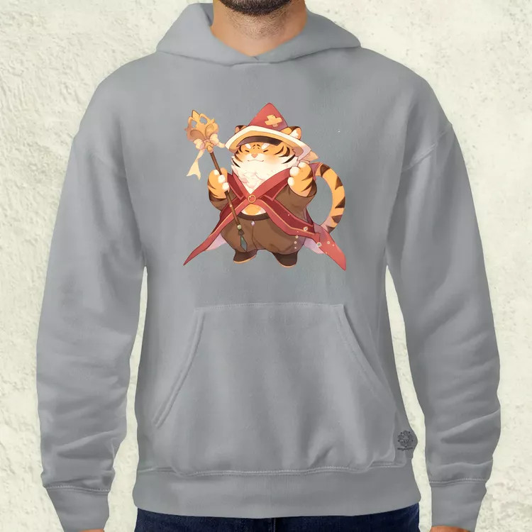 Chibi tigris varázsló v3 férfi pulóver
