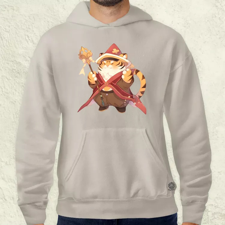 Chibi tigris varázsló v3 férfi pulóver