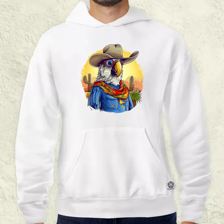 Cowboy papagáj v1 férfi pulóver