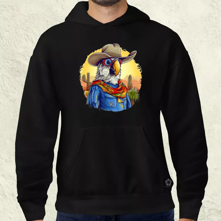 Cowboy papagáj v1 férfi pulóver