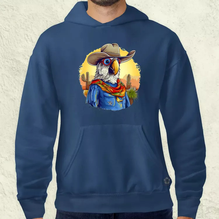 Cowboy papagáj v1 férfi pulóver