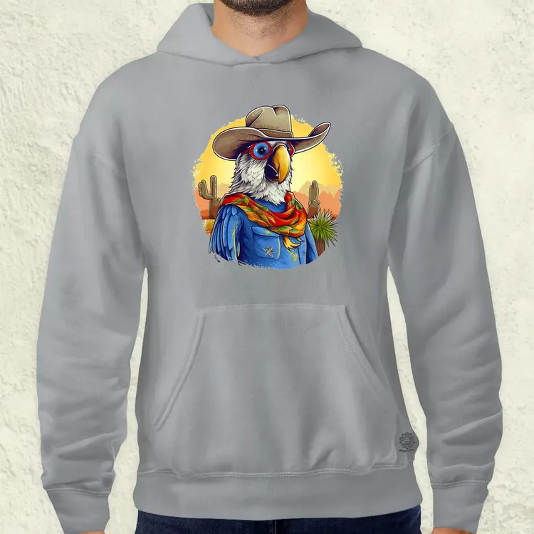 Cowboy papagáj v1 férfi pulóver