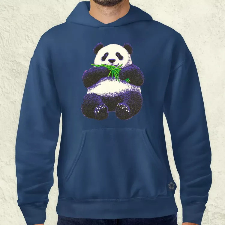 Cuki panda eszik v2 férfi pulóver