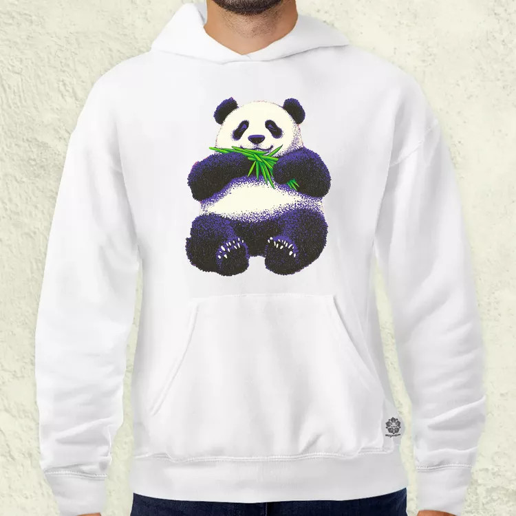Cuki panda eszik v2 férfi pulóver