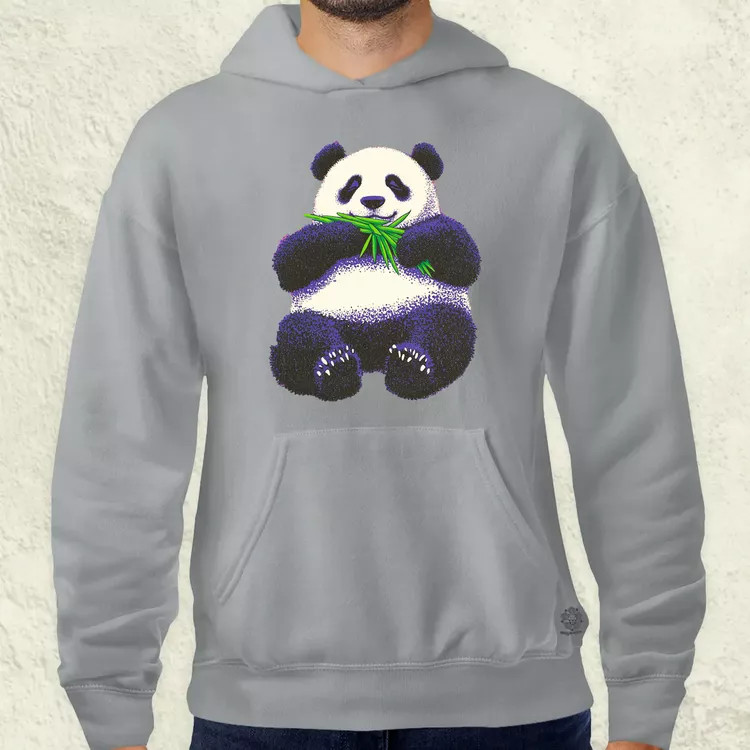 Cuki panda eszik v2 férfi pulóver