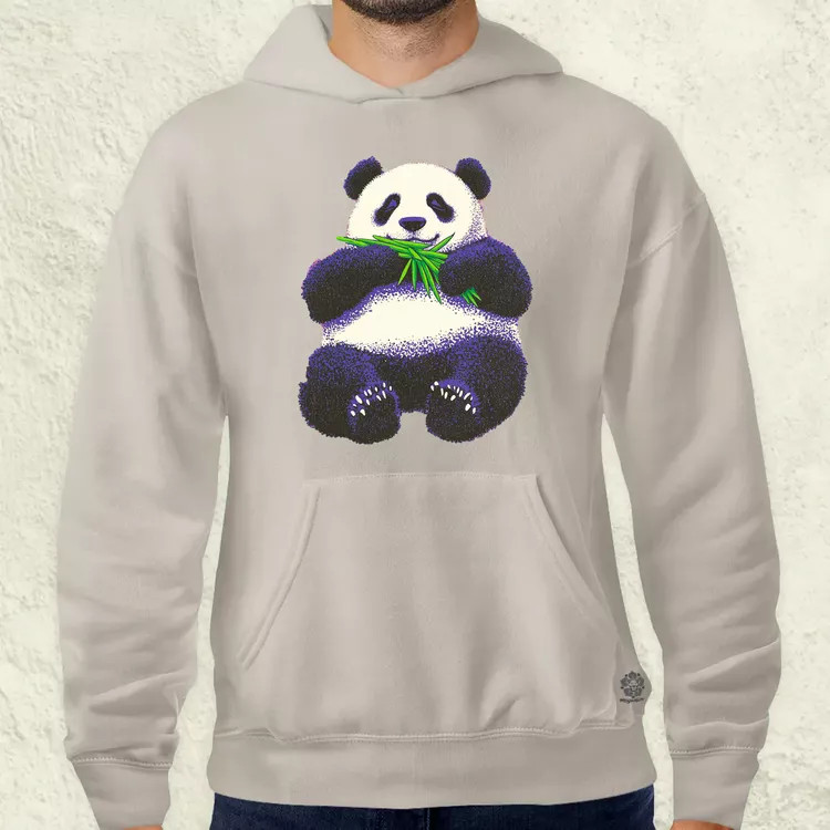 Cuki panda eszik v2 férfi pulóver