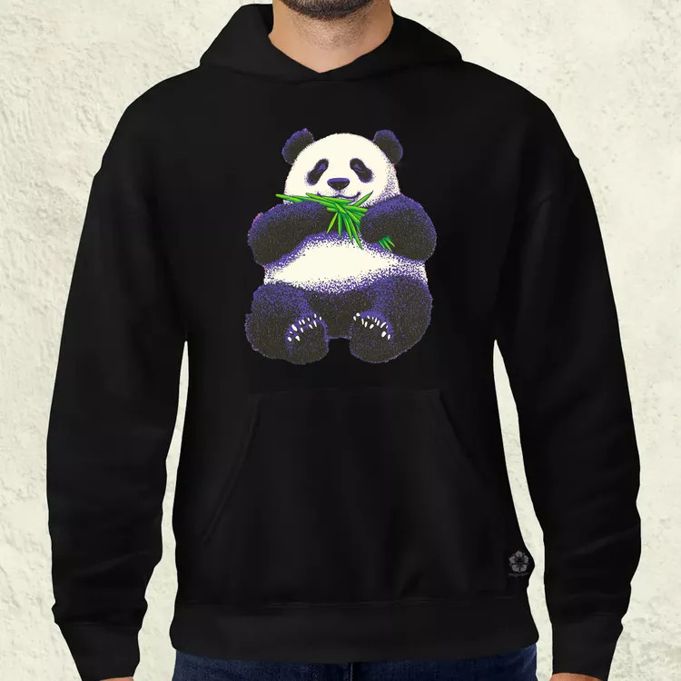 Cuki panda eszik v2 férfi pulóver