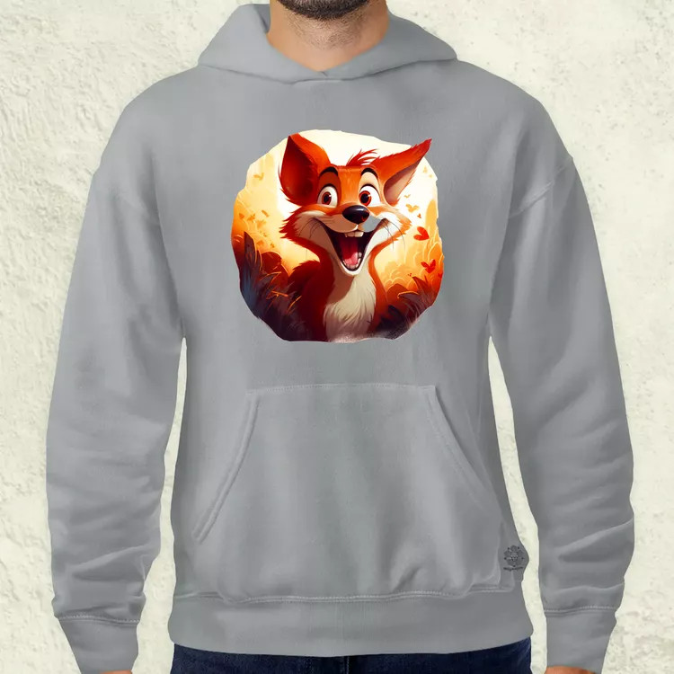 Cuki róka v2 férfi pulóver