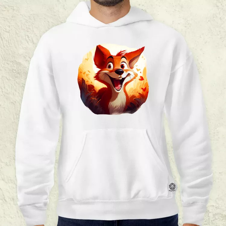 Cuki róka v2 férfi pulóver