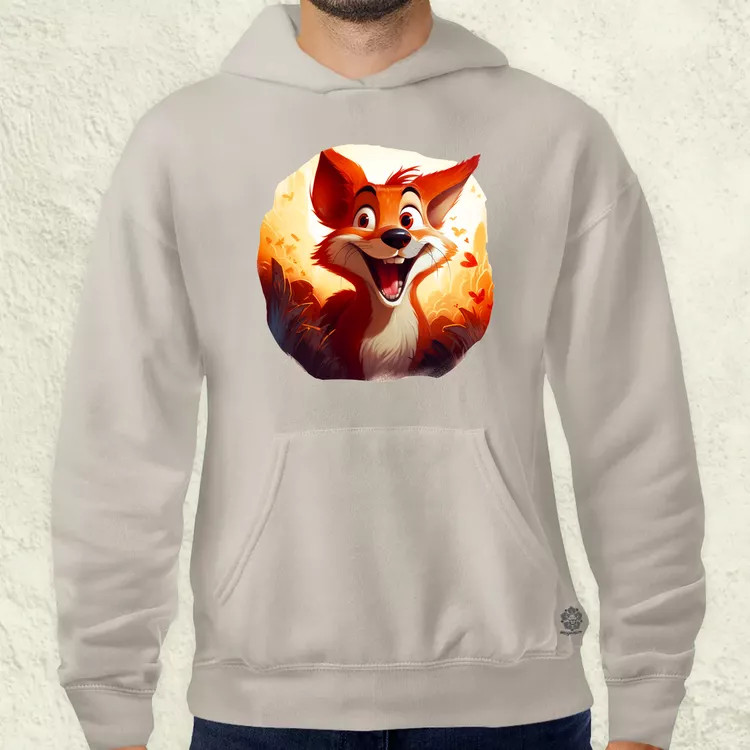 Cuki róka v2 férfi pulóver