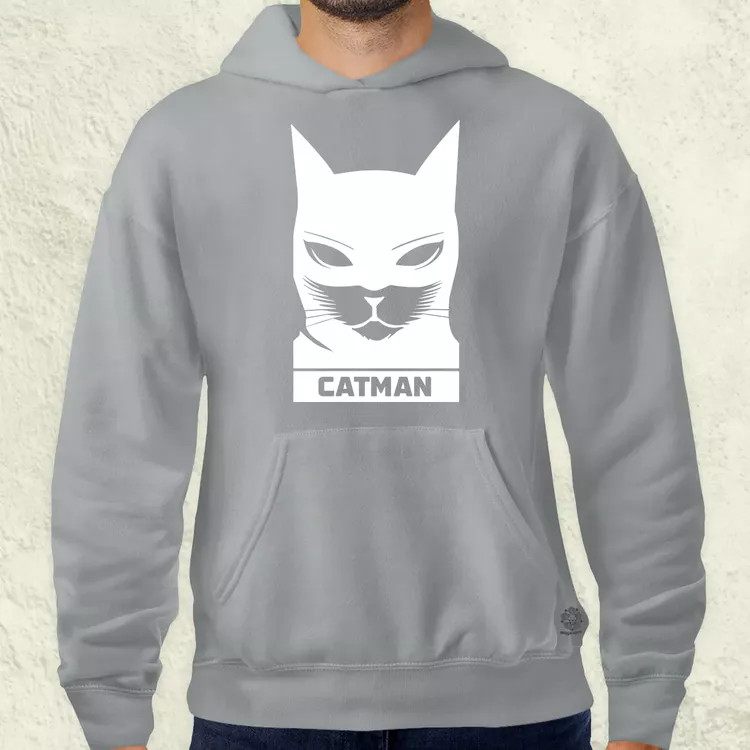 Catman fehér férfi pulóver