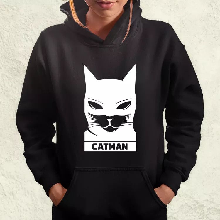 Catman fehér női pulóver