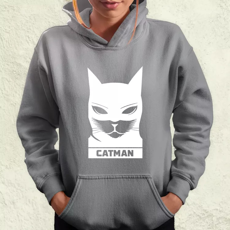 Catman fehér női pulóver