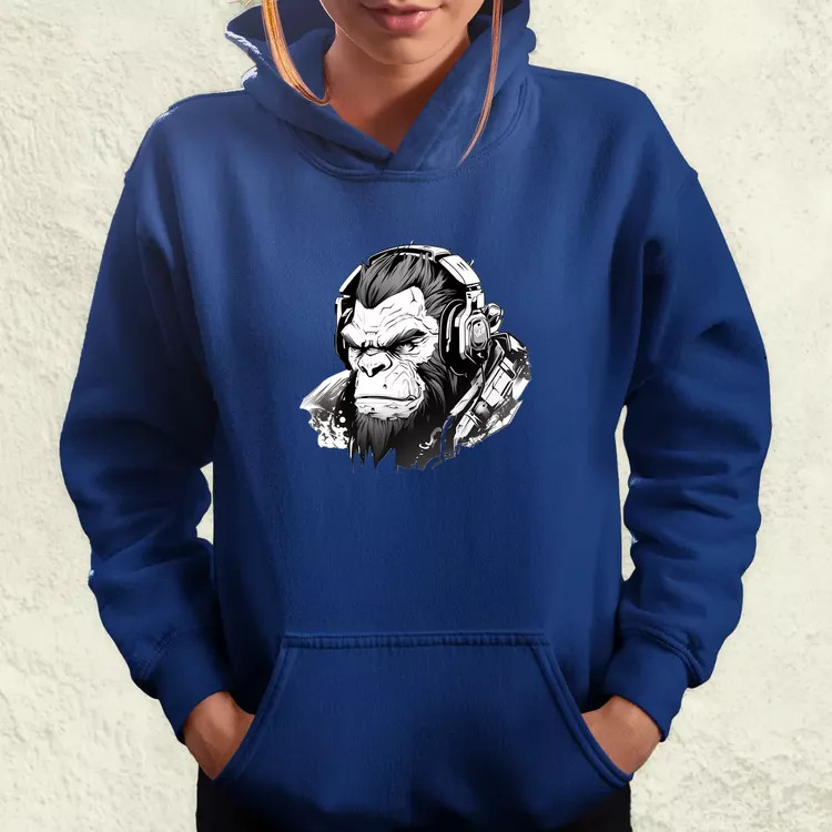 Cyberpunk gorilla v1 női pulóver