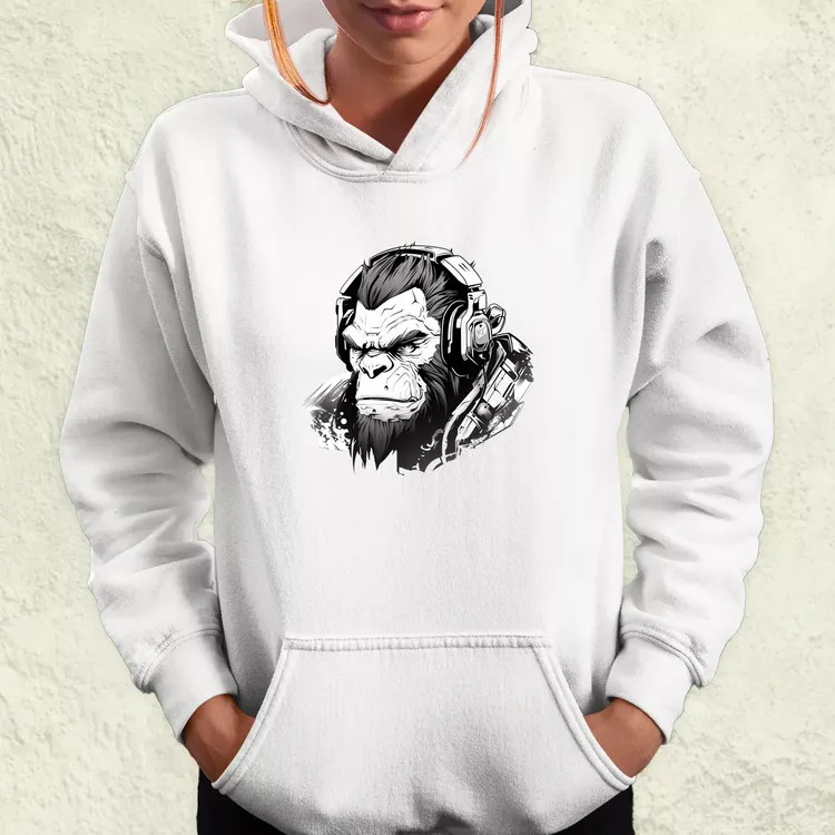 Cyberpunk gorilla v1 női pulóver