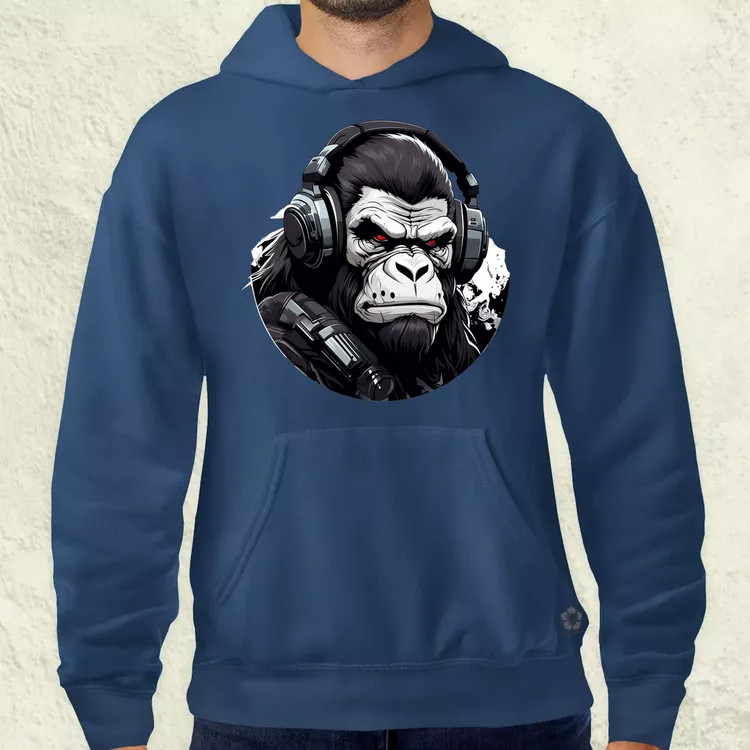Cyberpunk gorilla v3 férfi pulóver