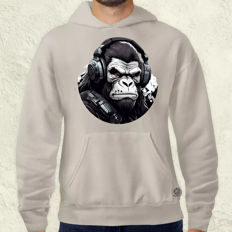 Cyberpunk gorilla v3 férfi pulóver