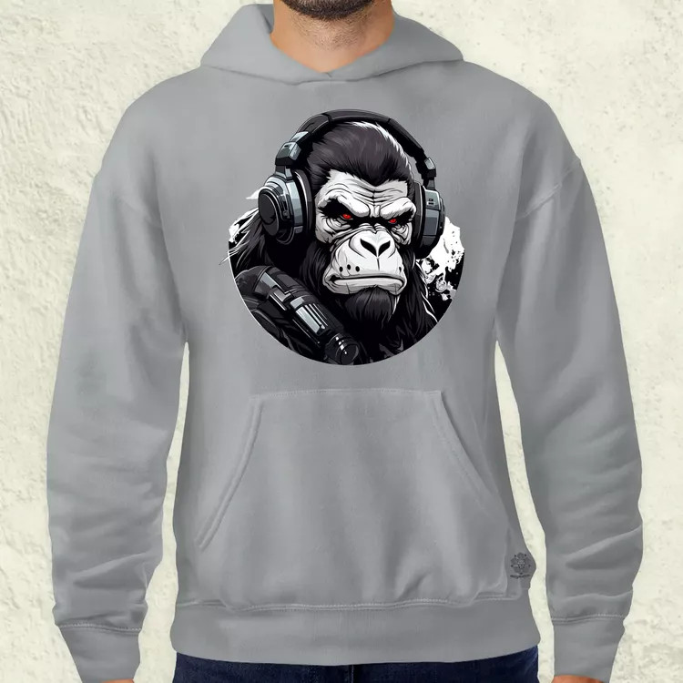 Cyberpunk gorilla v3 férfi pulóver