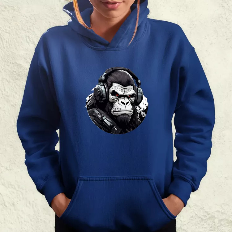 Cyberpunk gorilla v3 női pulóver