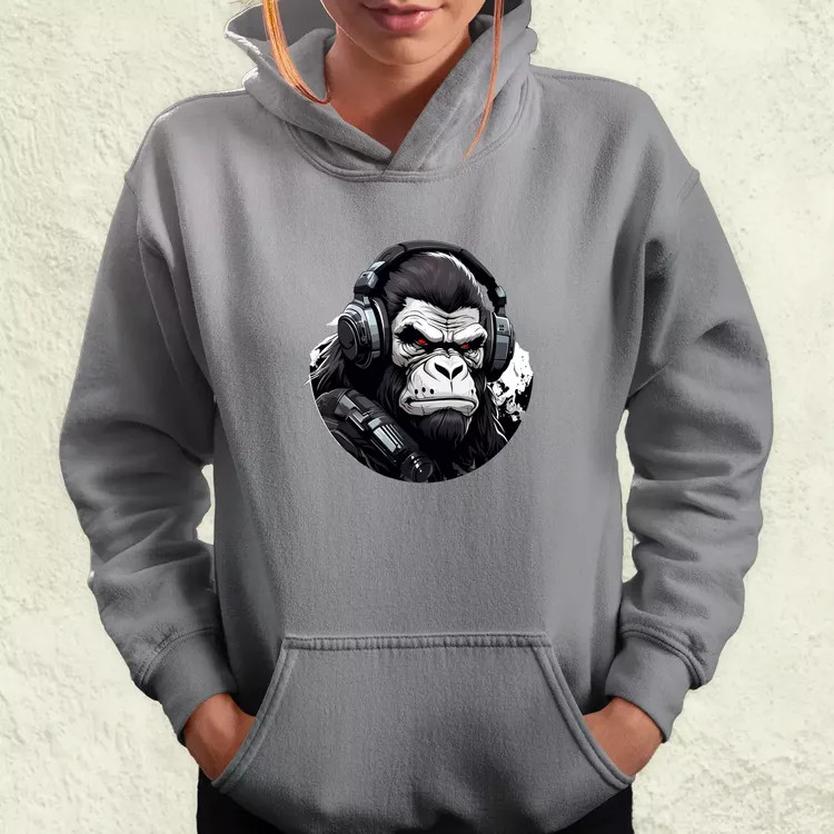 Cyberpunk gorilla v3 női pulóver