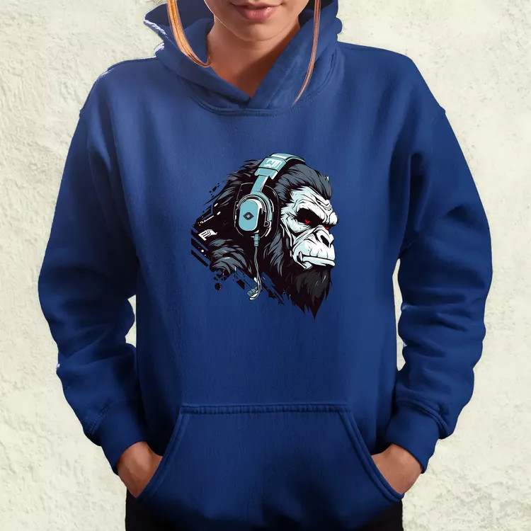 Cyberpunk gorilla v4 női pulóver