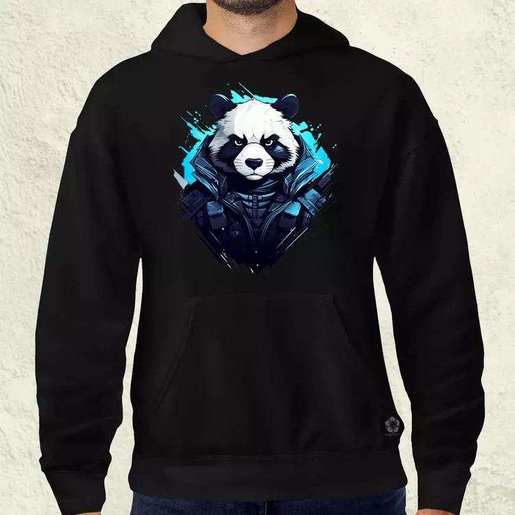 Cyberpunk panda v1 férfi pulóver