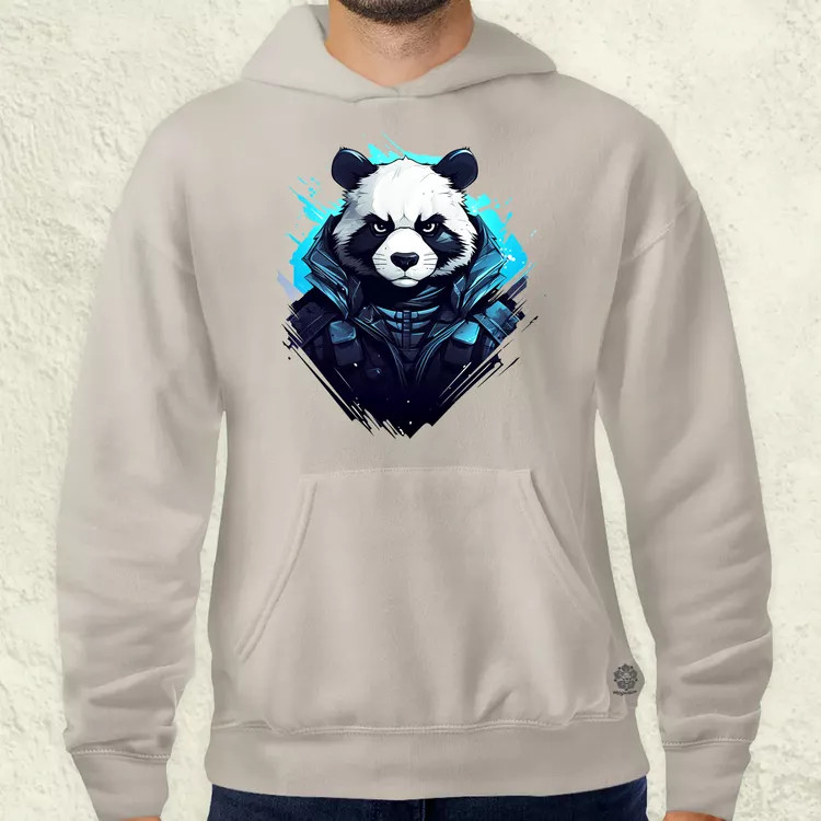 Cyberpunk panda v1 férfi pulóver