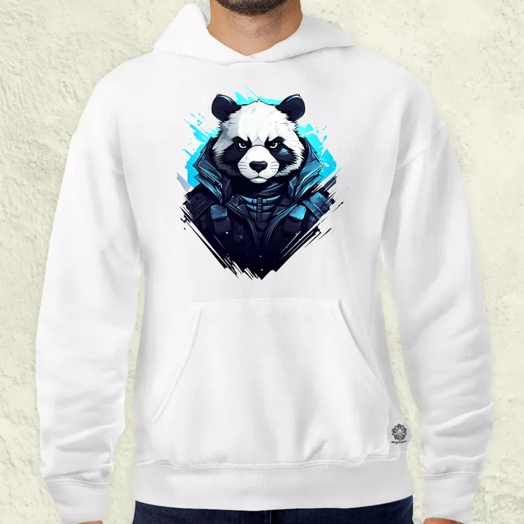 Cyberpunk panda v1 férfi pulóver