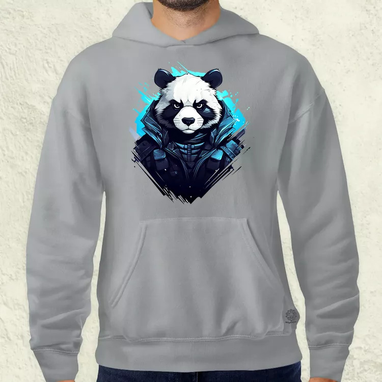 Cyberpunk panda v1 férfi pulóver