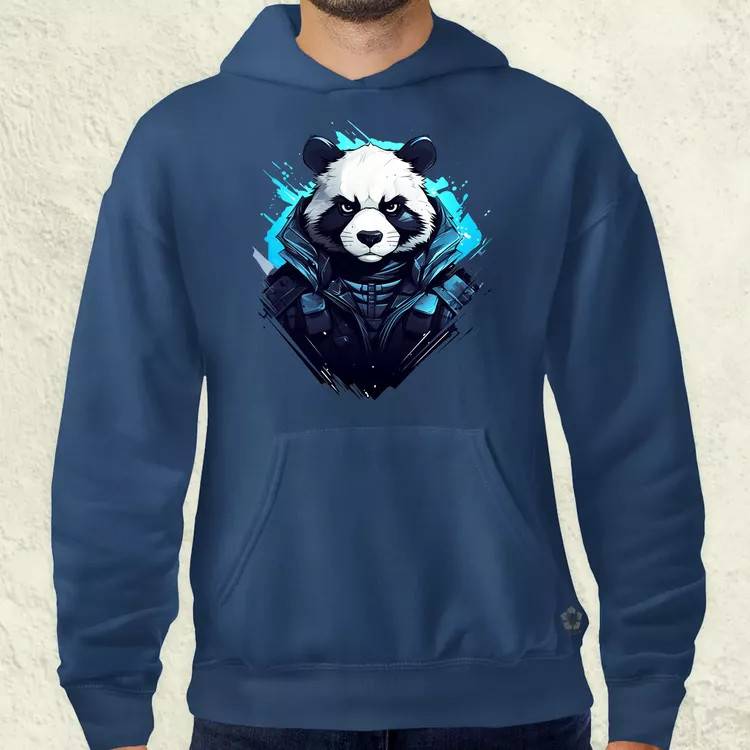 Cyberpunk panda v1 férfi pulóver