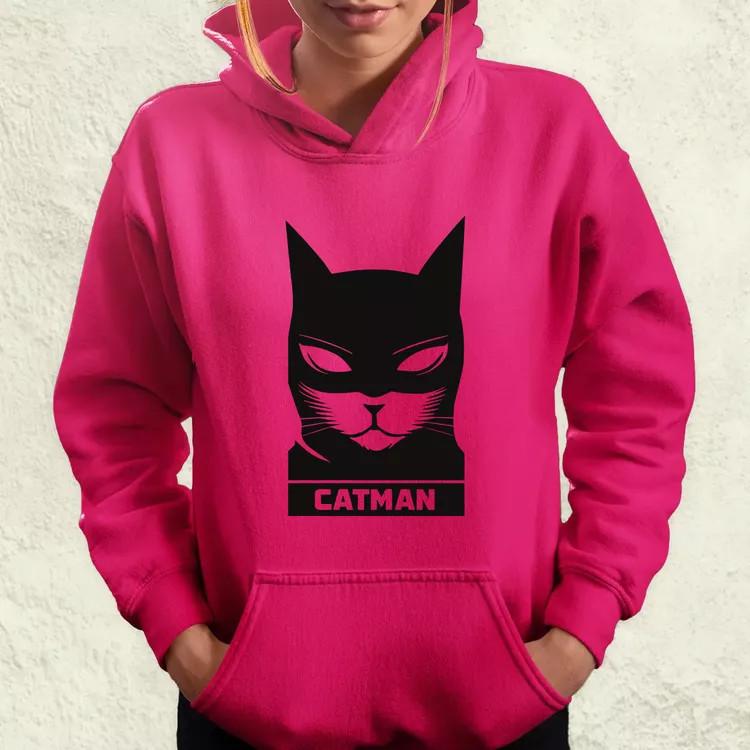 Catman fekete női pulóver