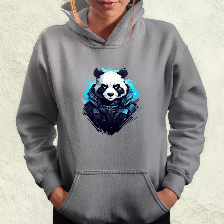 Cyberpunk panda v1 női pulóver