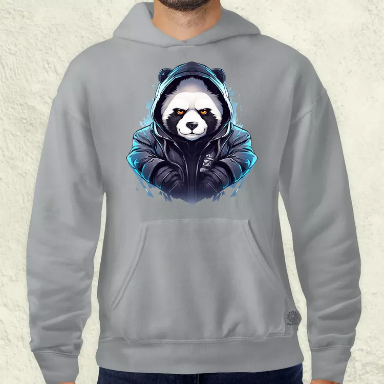 Cyberpunk panda v3 férfi pulóver