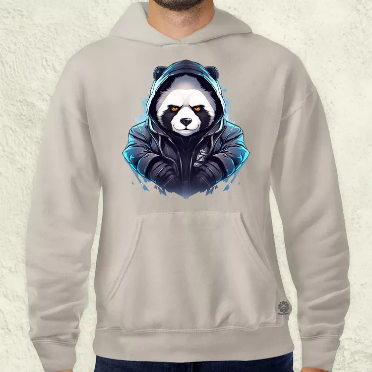 Cyberpunk panda v3 férfi pulóver