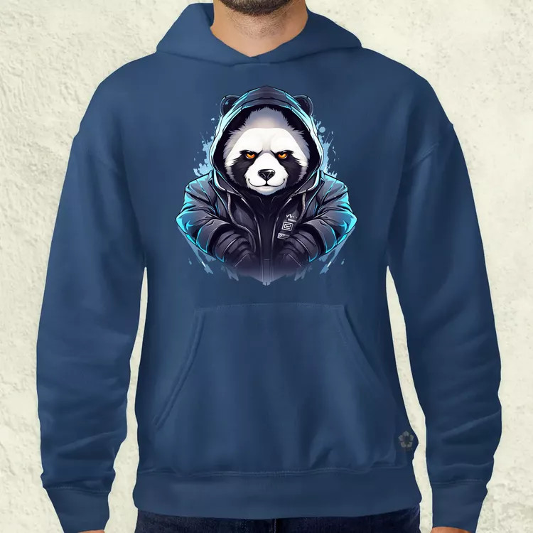 Cyberpunk panda v3 férfi pulóver
