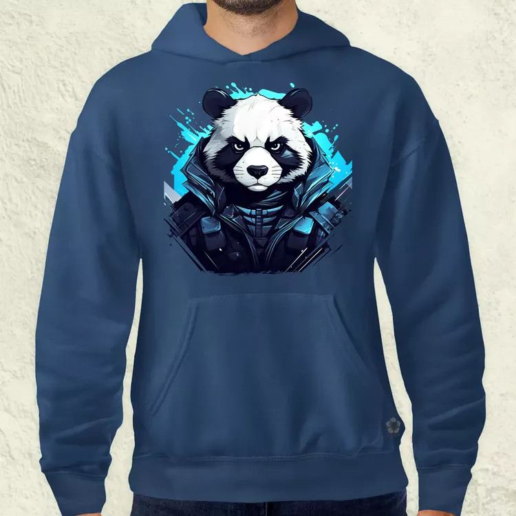 Cyberpunk panda v4 férfi pulóver
