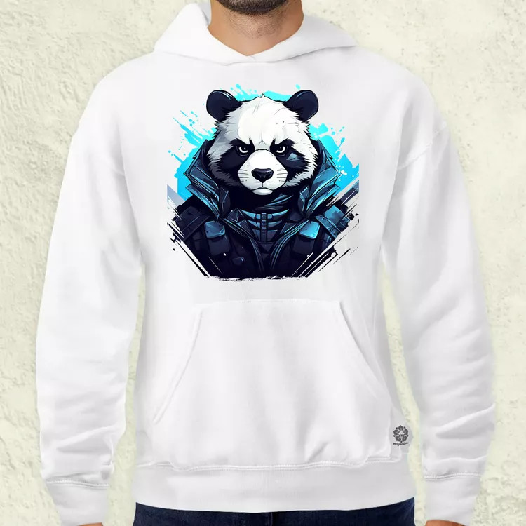 Cyberpunk panda v4 férfi pulóver