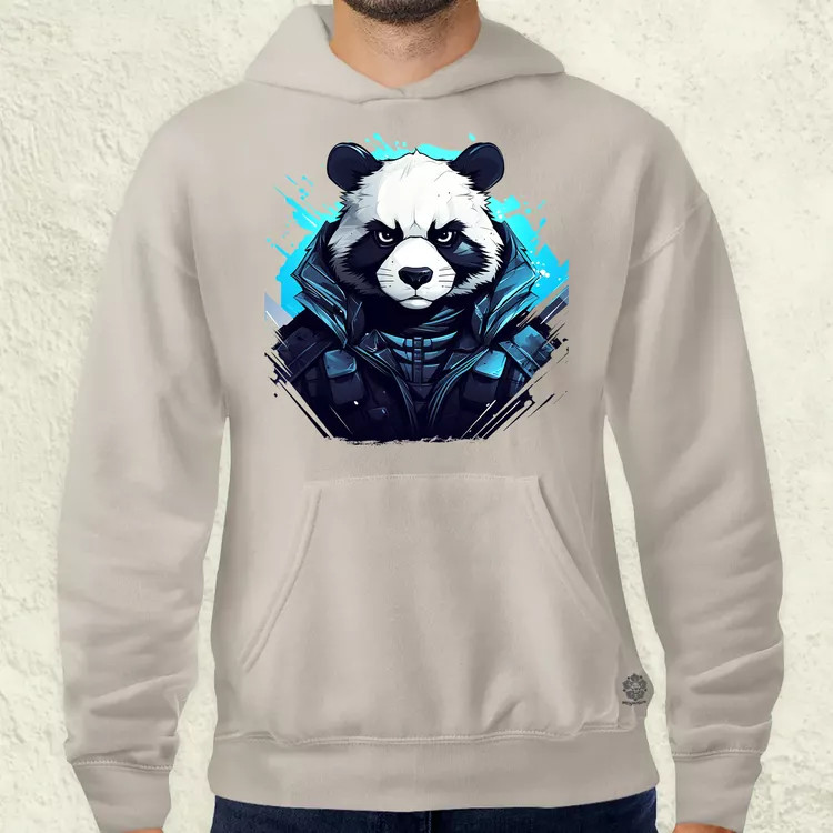 Cyberpunk panda v4 férfi pulóver