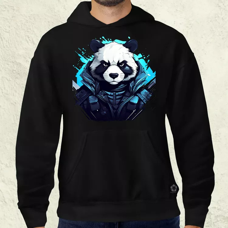 Cyberpunk panda v4 férfi pulóver