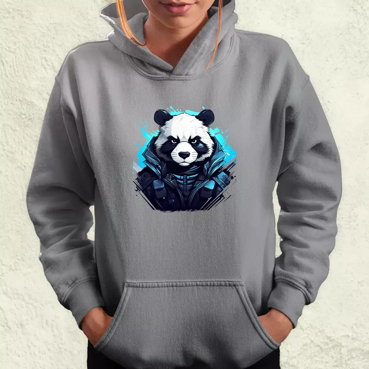 Cyberpunk panda v4 női pulóver