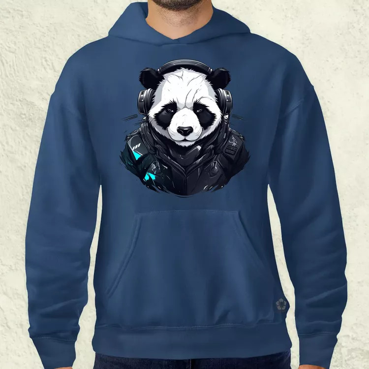 Cyberpunk panda v5 férfi pulóver