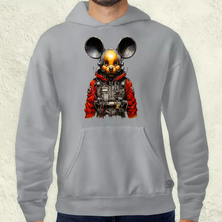 Cybrpunk Mickey férfi pulóver
