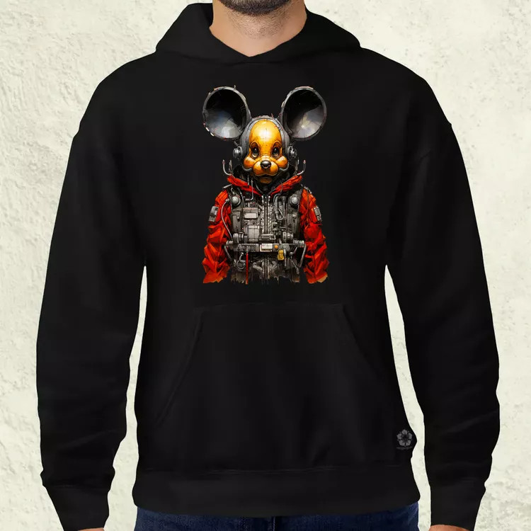 Cybrpunk Mickey férfi pulóver