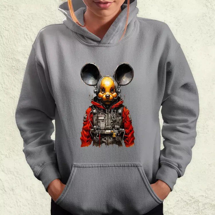 Cybrpunk Mickey női pulóver