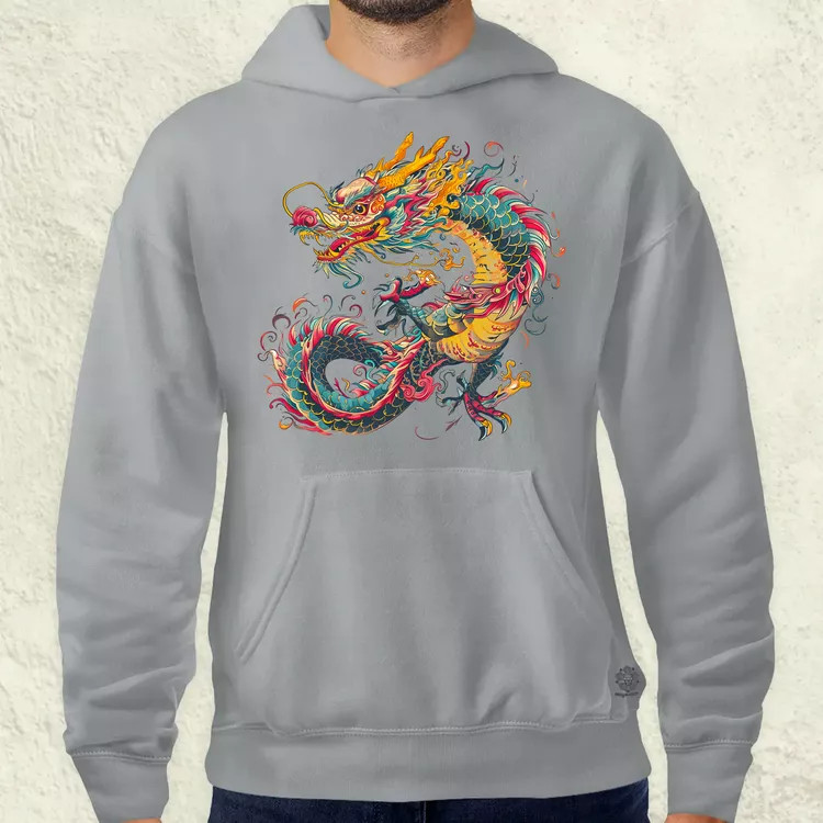 Fenséges sárkány v1 férfi pulóver