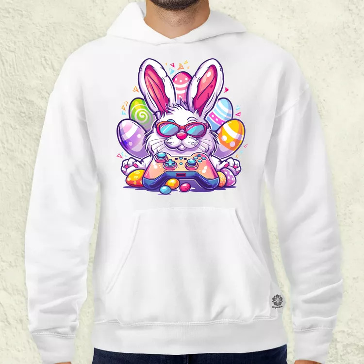 Gamer nyuszi v4 férfi pulóver